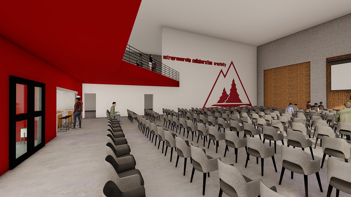 This artist rendering shows a design for a 6,000 square foot remodel in the Hedlund building at North Idaho College. The project awaits governor approval before work can begin, no sooner than after the start of this fiscal year in July. Image courtesy of North Idaho College