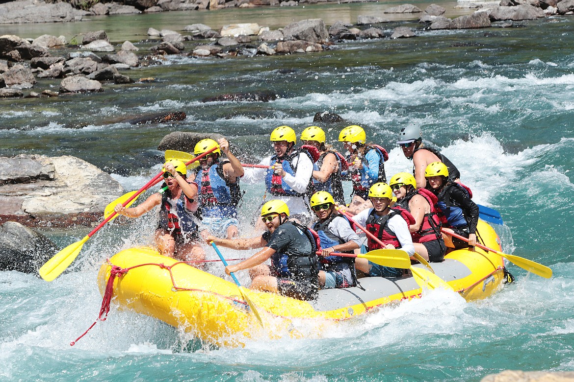 A Glacier Raft Company raft goes down the Flathead River. (Courtesy photo)