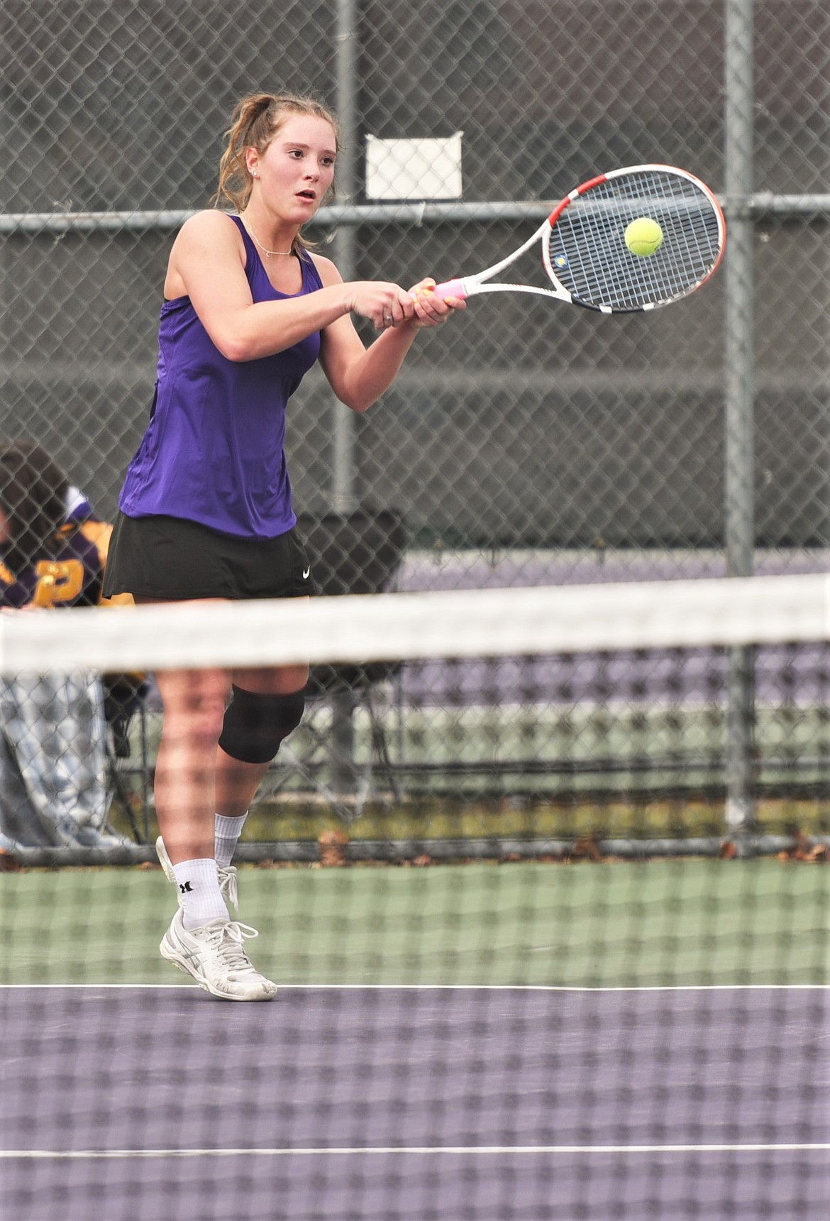 Sierra Lundeen hits a shot Saturday. (Scot Heisel/Lake County Leader)