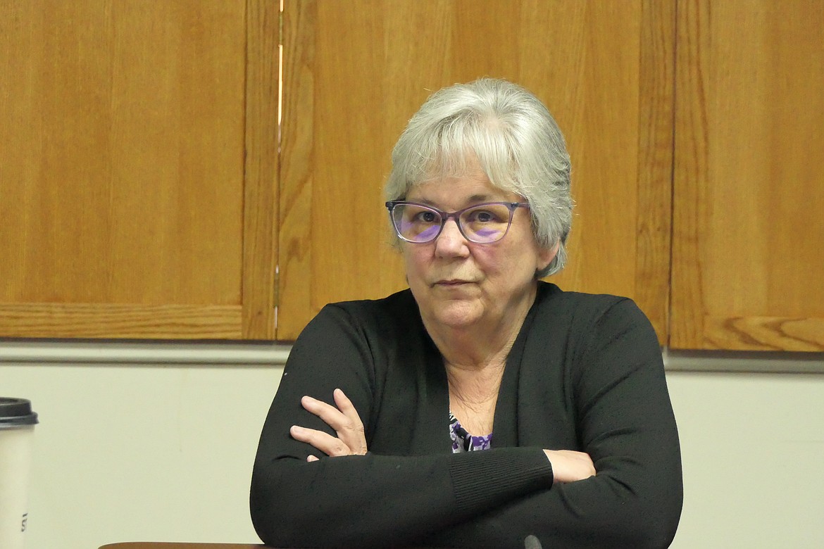 Former Paradise Sewer Board member Janis Barber at last Tuesday's special meeting during which she informed she is no longer a member of the board. (Chuck Bandel/Valley Press)