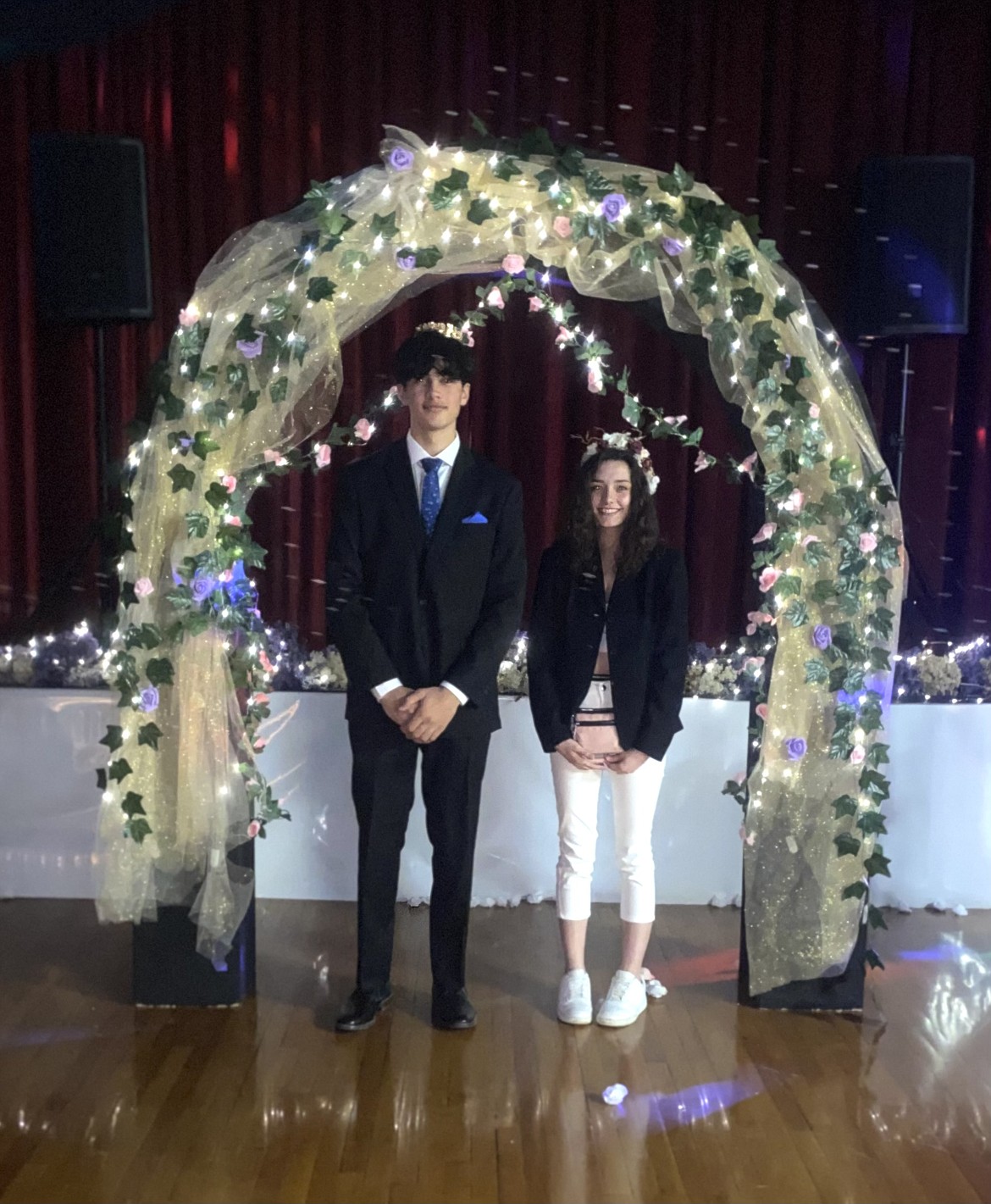 Alberton High School prom Senior Queen HayLeigh Notley and Senior King Cy Bay. (Photo provided)