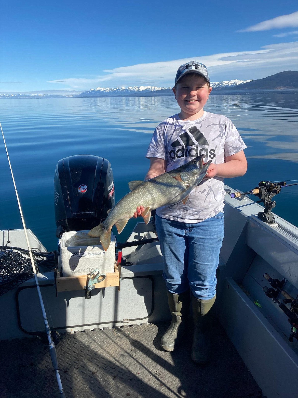 Wade Willis of Kalispell caught this lake trout, his largest fish ever. (Courtesy photo)