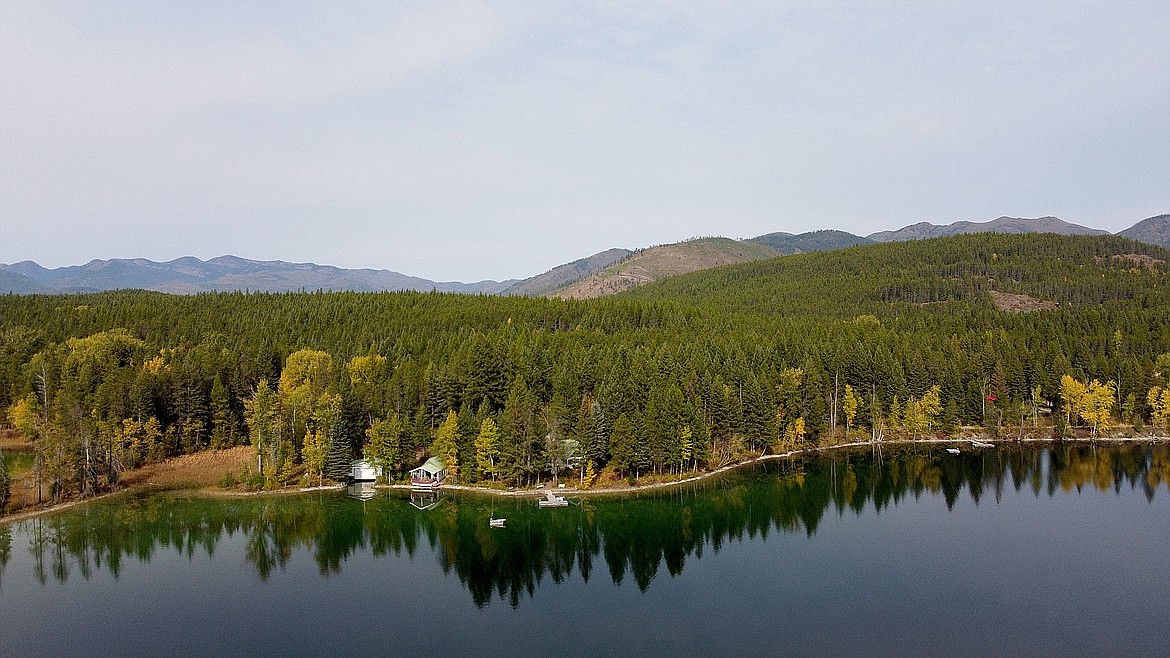 Lake Five and the Whistlestop Retreat are shown in this aerial photo. (Hungry Horse News FILE)