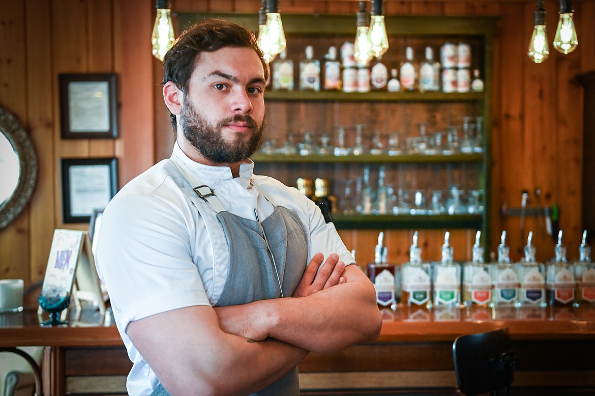 Chef Cristian Ochoa at Whitefish Handcrafted Spirits on Friday, April 1. (Casey Kreider/Daily Inter Lake)