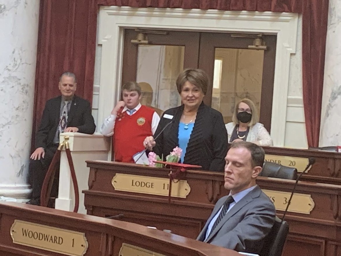 Caldwell Republican Patti Anne Lodge — the senior member of the Senate, with 22 years’ service — says farewell to colleagues Thursday afternoon.