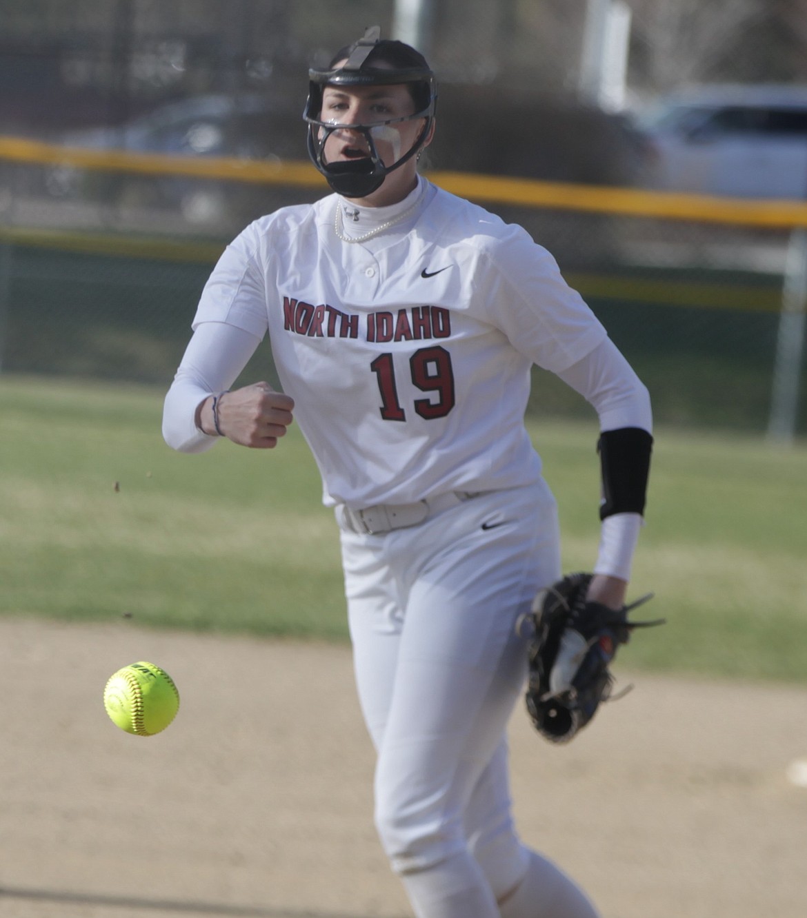 JASON ELLIOTT/Press
North Idaho College freshman pitcher Abbey Brooks throws a pitch during the first inning of Friday's second game against Yakima Valley at Memorial Field.