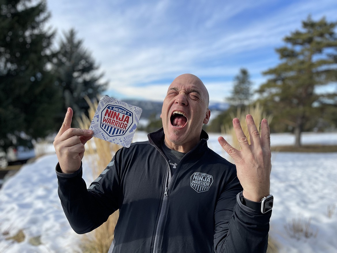 Kalispell's Eric Robbins reacts January 20 after learning he would compete in the 14th season of NBC's hit show, American Ninja Warrior. (photo provided)