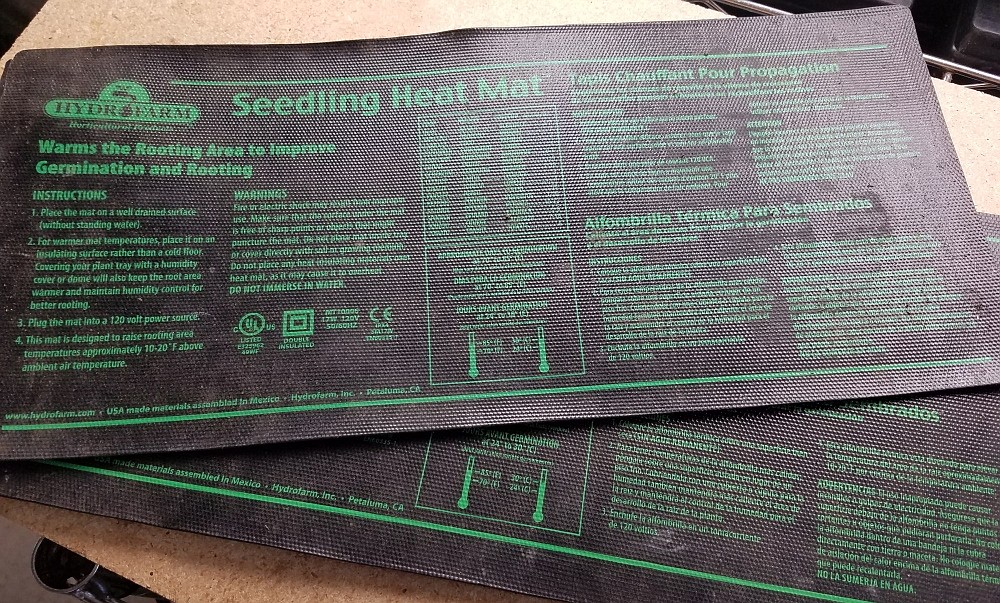 Germination heat mats can help boost germination rates for seed starting.