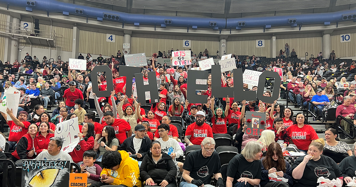 Family, friends and Othello community members left no doubt about who they were rooting for at the Dance and Drill state championships.