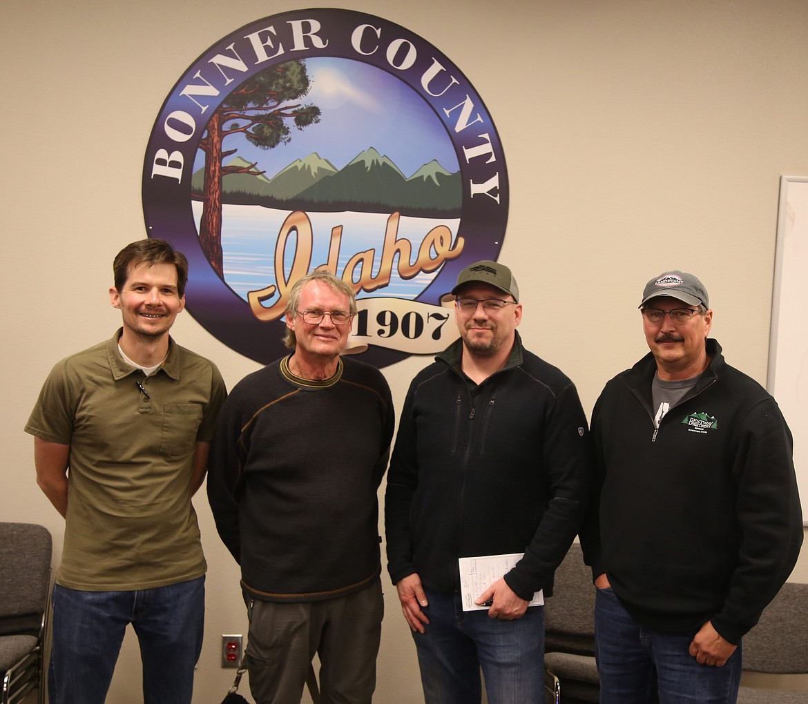 From left, Chairman Jacob Marble, Frank Wakeley, Luke Webster, and Vice-chair Matt Linscott make up the new Zoning Commission.