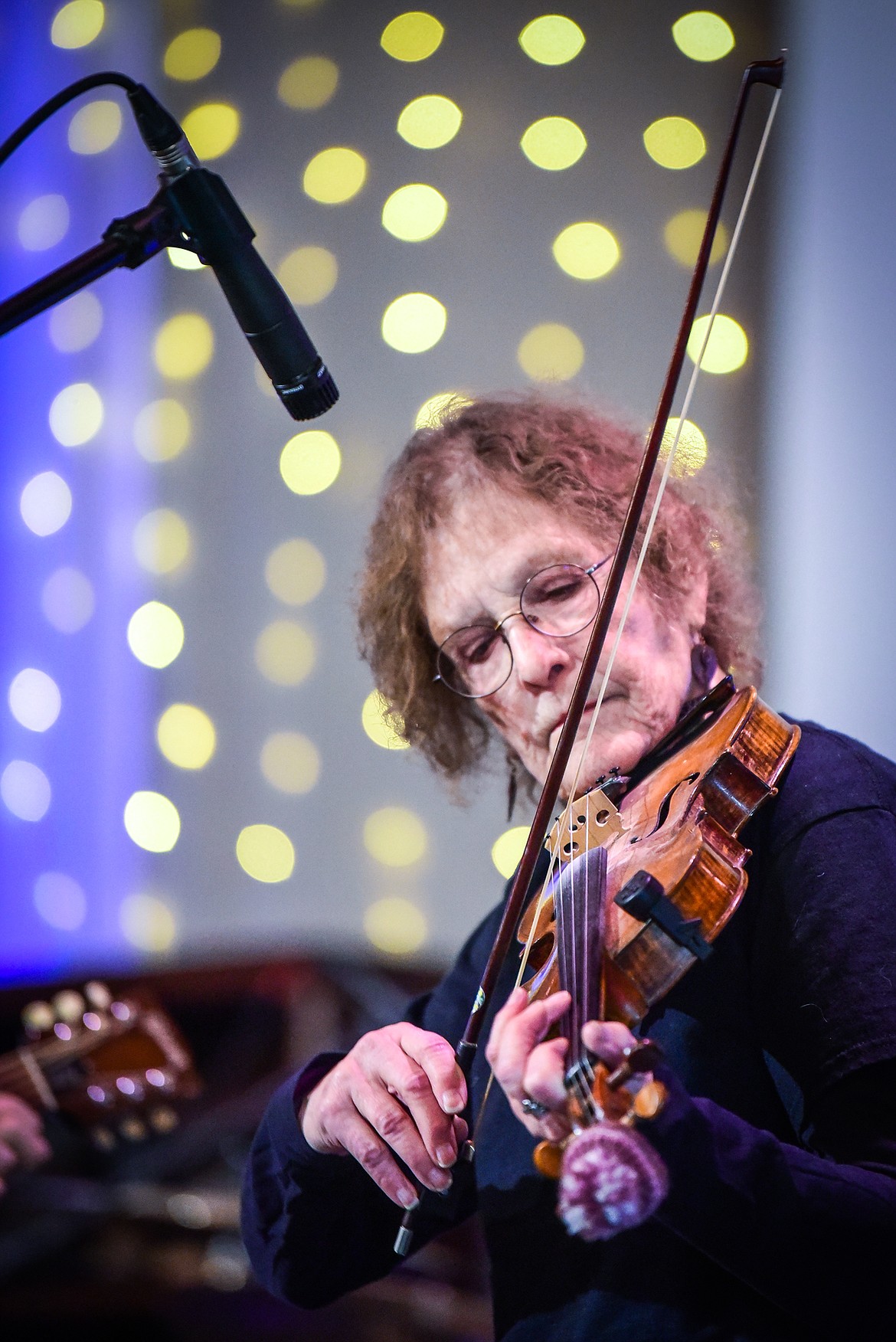 Alida Wright performs in the senior age division at the 12th annual Glacier Fiddle Festival at Cornerstone Community Church in Kalispell on Saturday, April 9. (Casey Kreider/Daily Inter Lake)