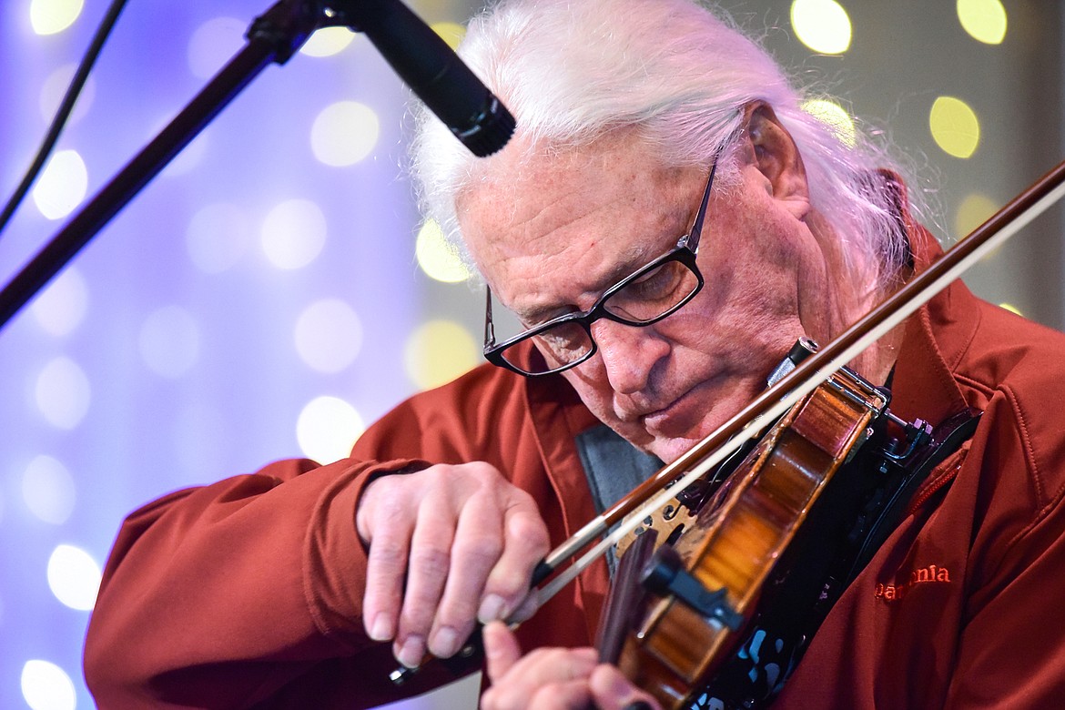 Kalispell resident Luke Hojnacki performs "Arkansas Traveler" in the senior age division at the 12th annual Glacier Fiddle Festival at Cornerstone Community Church in Kalispell on Saturday, April 9. (Casey Kreider/Daily Inter Lake)