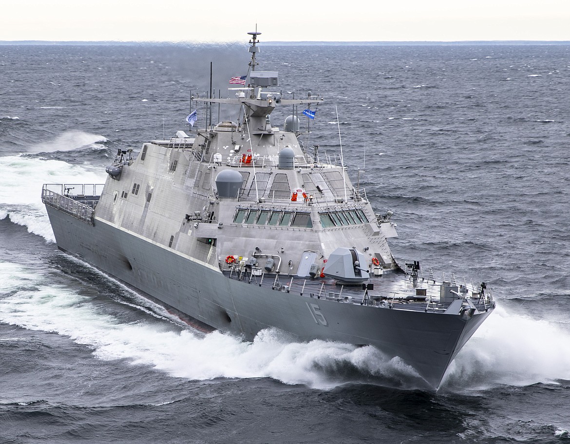 USS Billings (LCS 15) conducts acceptance trials on Lake Michigan, Dec. 6, 2018. (U.S. Navy photo courtesy of Marinette Marine/Via Wikipedia)