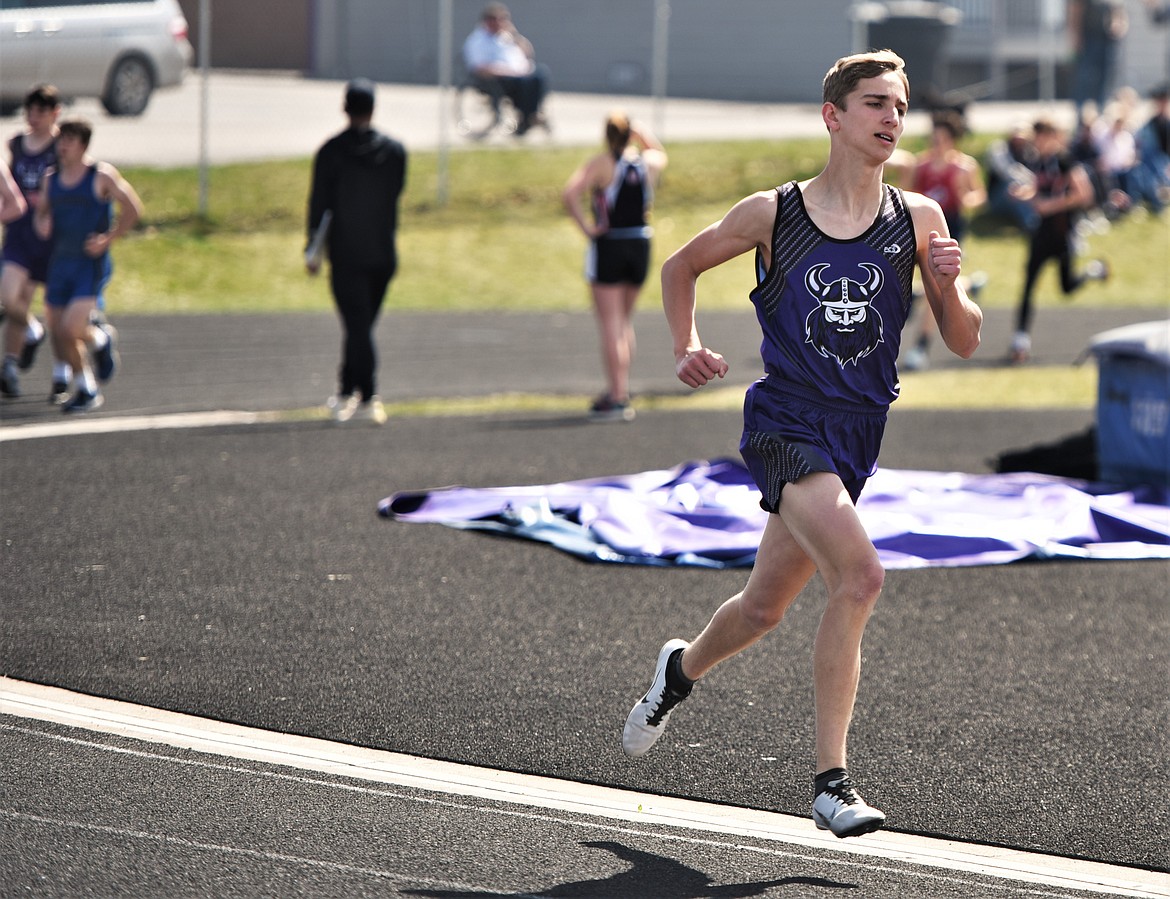 Charlo's Hayden Hollow finished fifth in the 800 meters. (Scot Heisel/Lake County Leader)