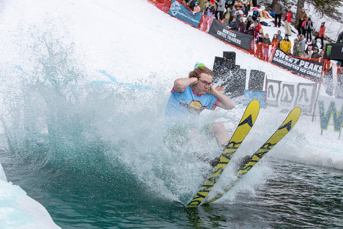 Chuckie from Rug Rats gets wet at Whitefish Mountain Resort. (JP Edge photo)