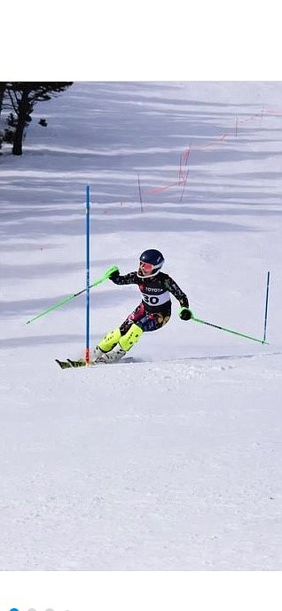 FVSEF's Greta Lund races slalom this season. (Courtesy photo)