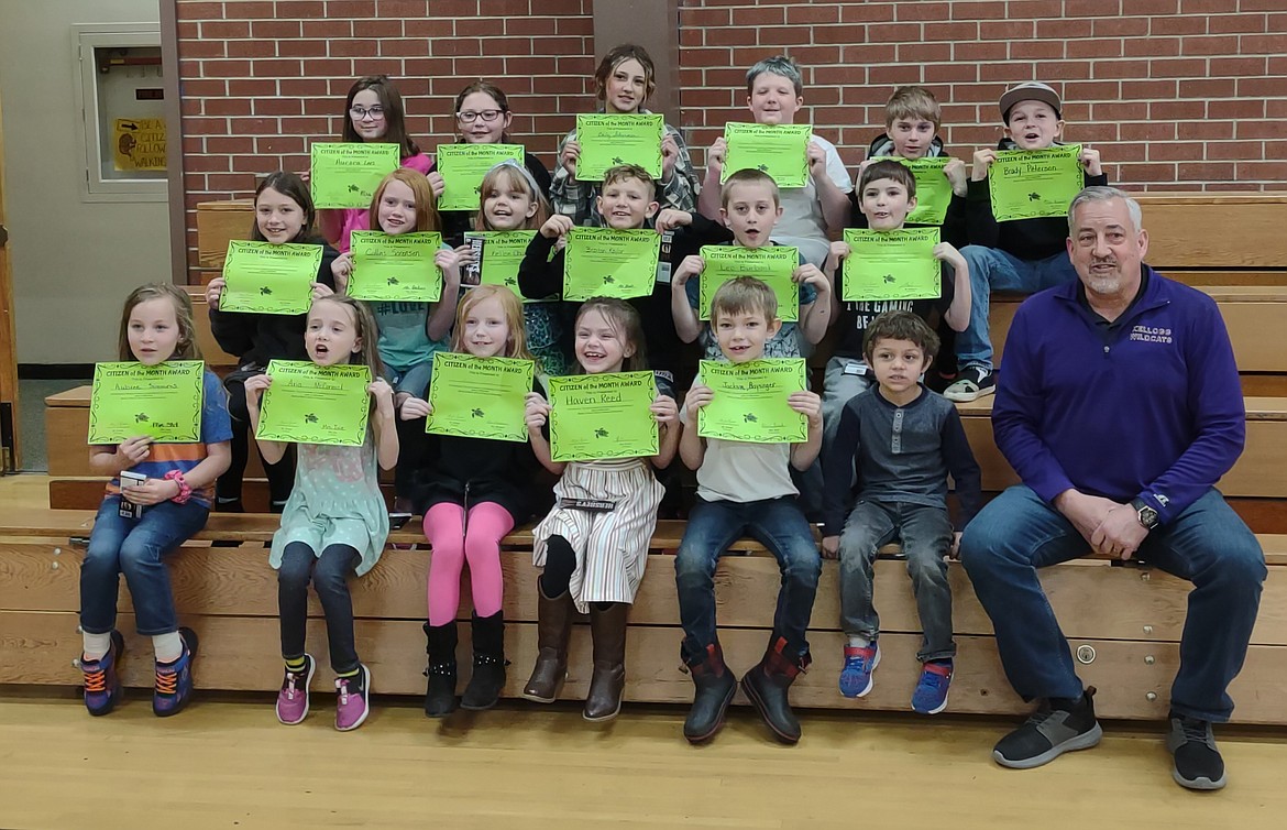 Pinehurst Elementary School March Students of the Month Shoshone NewsPress