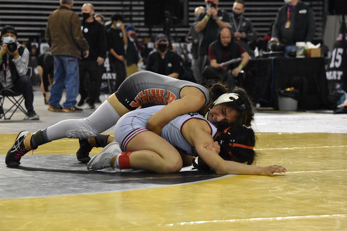 Ephrata High School senior Marysol Flores took 2nd place in the girls 100 pound weight class at the WIAA State Wrestling Tournament Feb. 19.