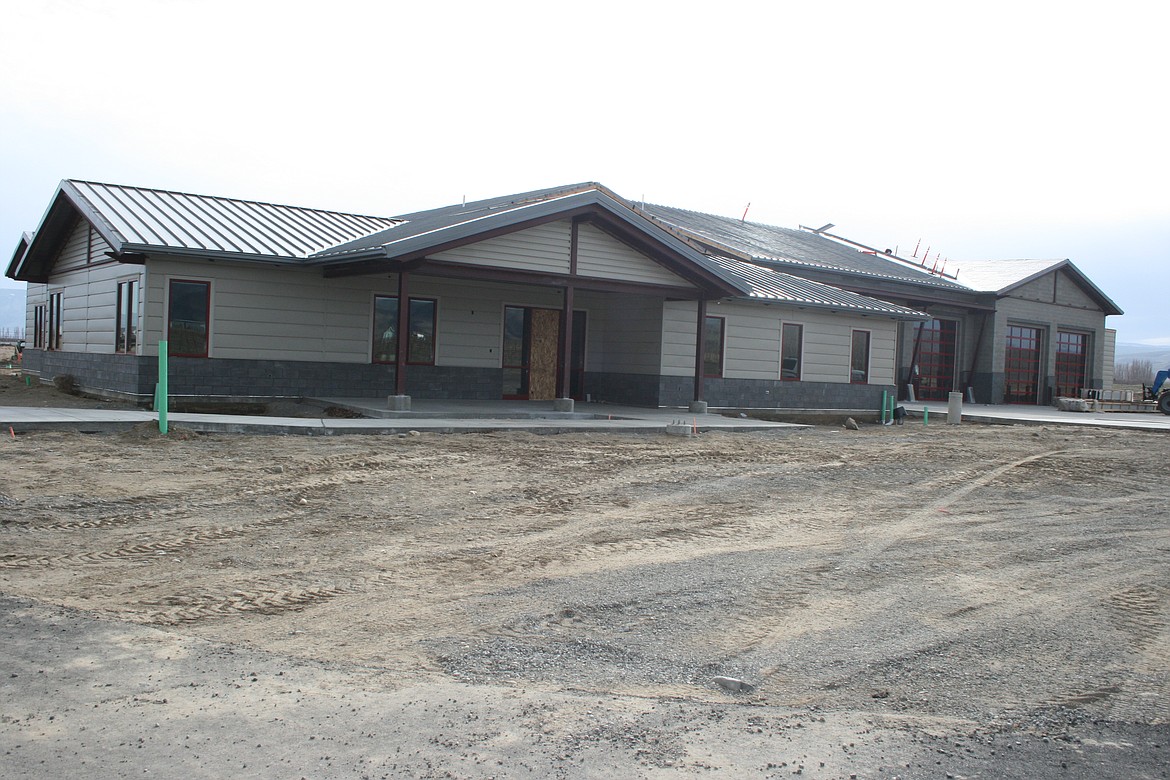 The Grant County Fire District 8 station under construction in March 2021. Fire district commissioner Paul Parker said the community has helped the department grow into what it is now from a small, community fire department decades ago.
