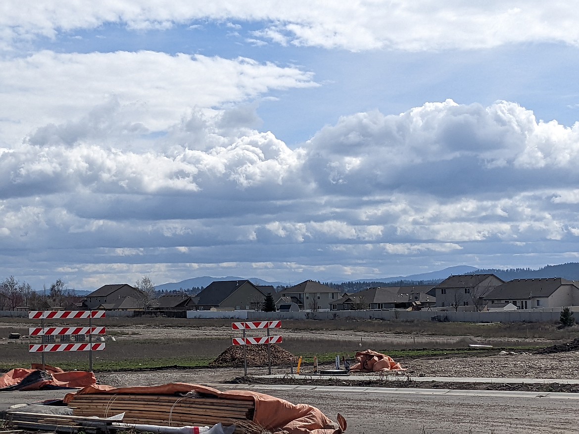 New homes continue to fill in spaces near Prairie Avenue in central Post Falls.