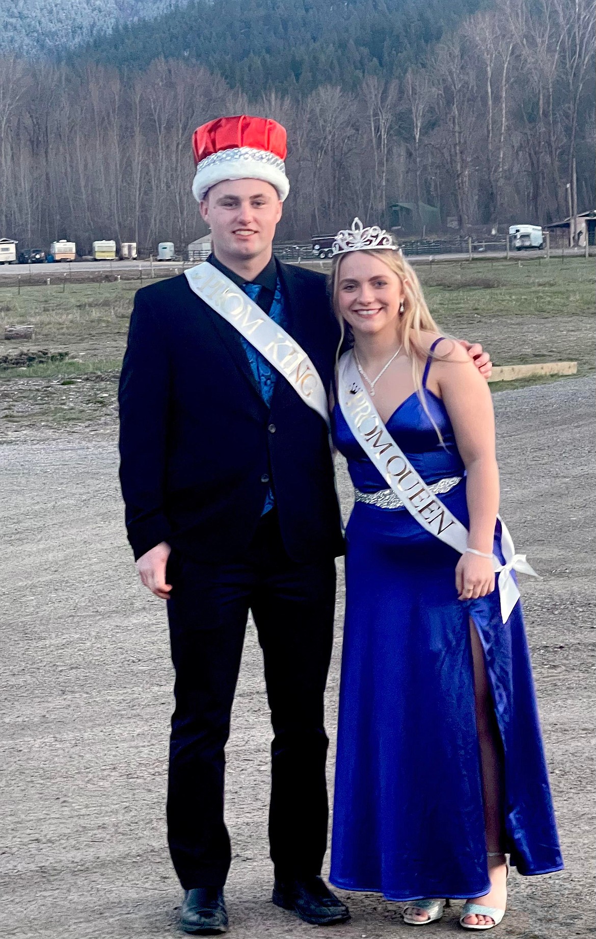 Seniors Adam Ball, and Baylee Pruitt were crowned King and Queen Friday night as St. Regis High Schools royalty. (Photo courtesy/Jennifer Cheesman Pruitt)