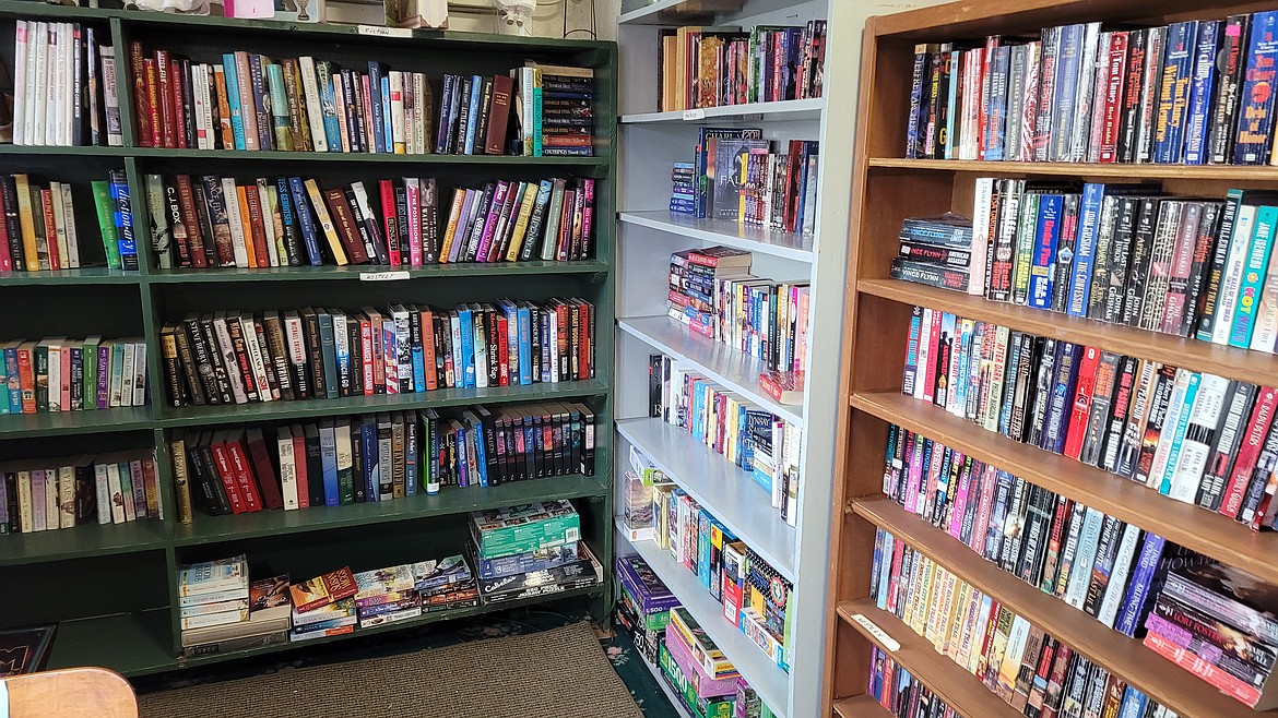 Books, puzzles and occasional board games greet visitors to Georgie’s Gently Used as they come in the door. Affordable reading opportunities are one of the benefits of shopping at a secondhand shop.