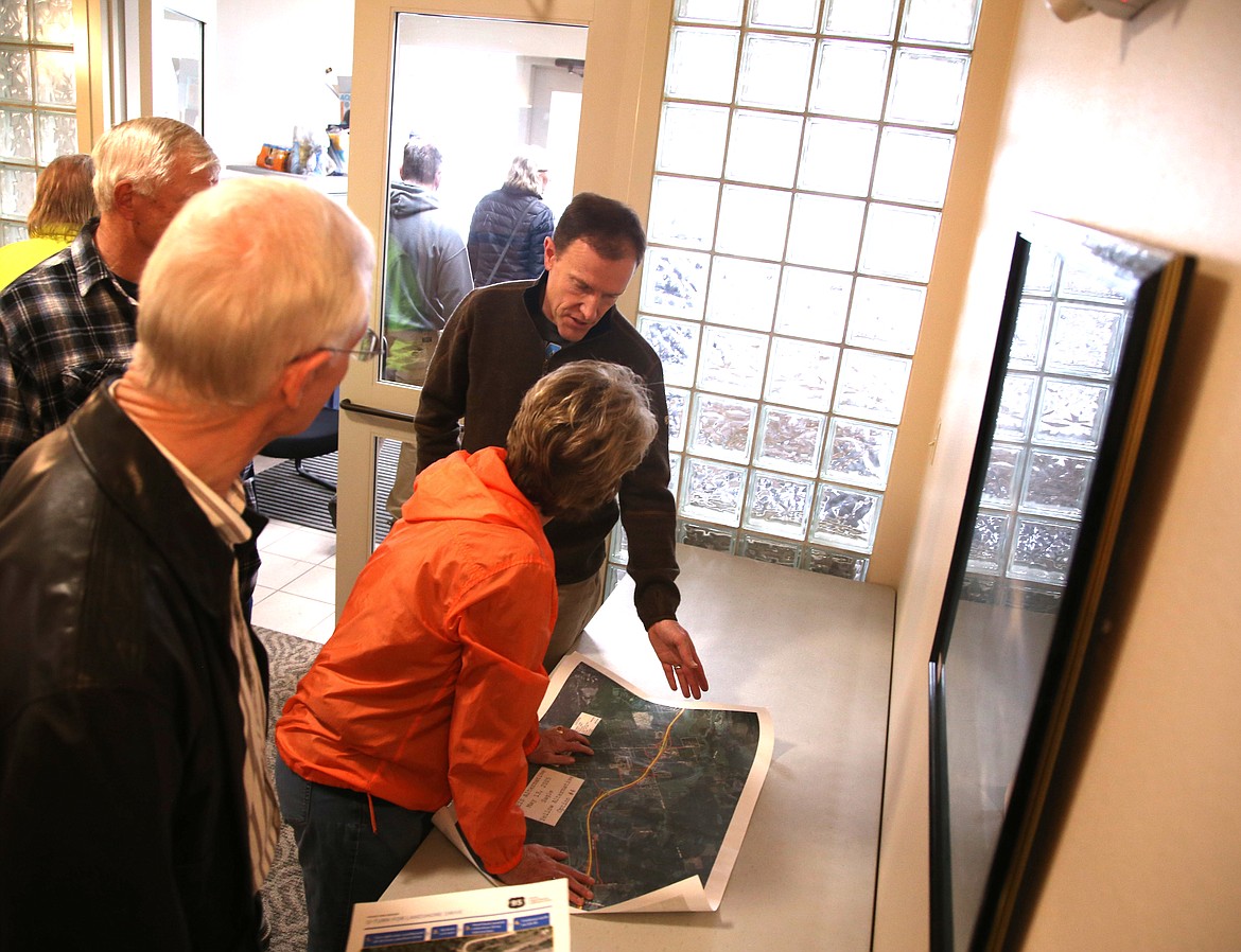 Senator Jim Woodward, R-Sagle, attended the Idaho Transportation Department's open house at the Northern Lights Building in Sagle. The open house provided information to the public about upcoming changes to the portion of U.S. 95 between Sagle Road and Long bridge.