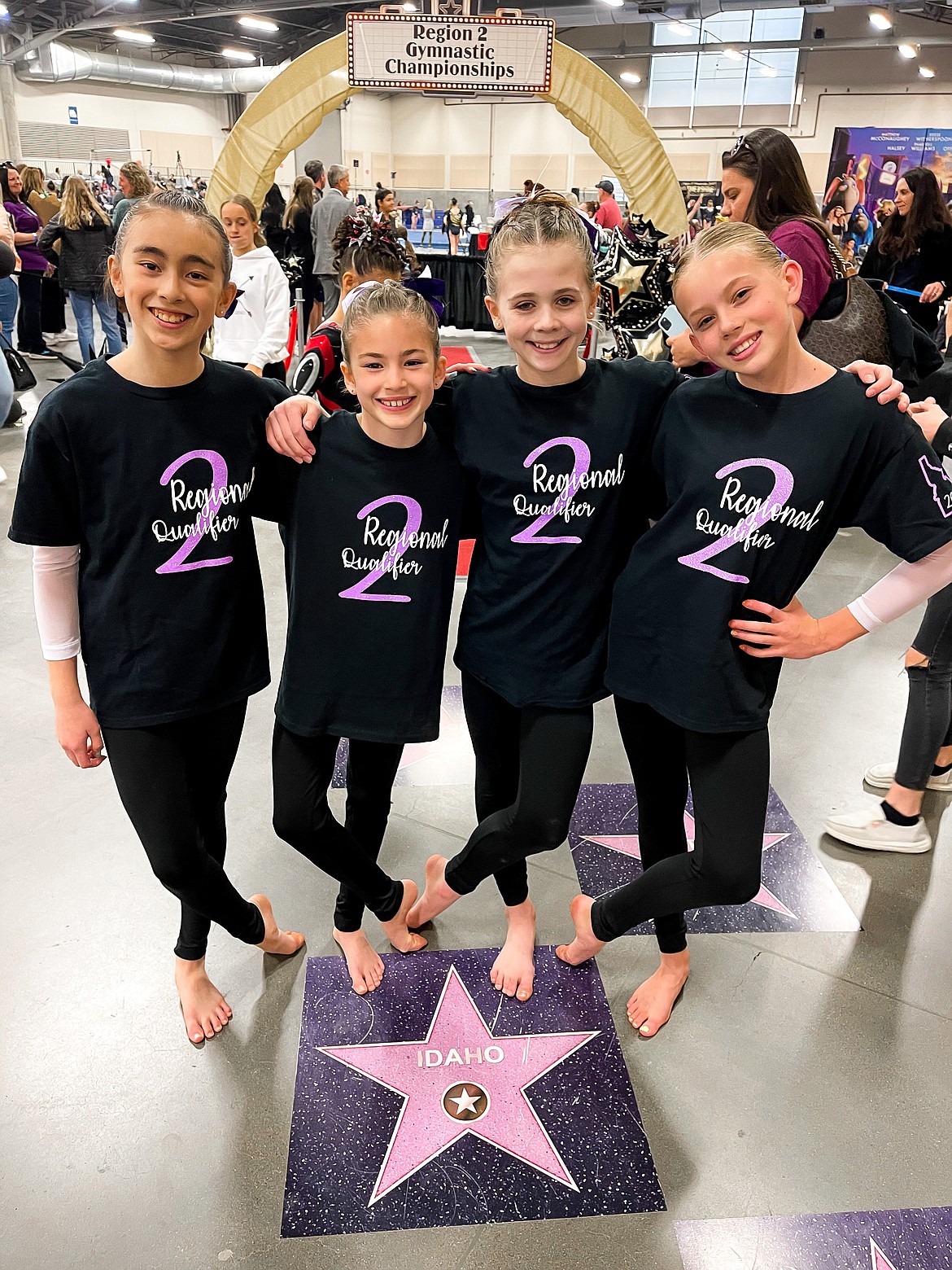 Courtesy photo
Avant Coeur Level 7 qualifiers competed at the Region 2 Regional Championships in Vancouver, Wash. From left are Addy Prescott, Georgia Carr, Claire Traub and Avery Hammons.