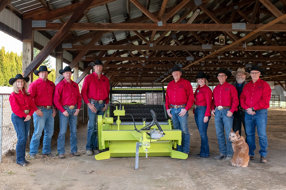 The North Idaho Fair & Rodeo Foundation (NIFRF) recently gifted the North Idaho Fair Board a new $27,000 Rock Picker for use on the Kootenai County Fairgrounds. This unique piece of arena equipment will further help improve the footing to ensure safety of the livestock, and participants. The Findlay and North arenas are used for a variety of events from motocross to horse shows that draw largely from our local community. The new rock picker will be an implement that will help keep the ground safe for years to come. Gem State Stampede Rodeo Committee (from left): Denise Rosen, Travis Turner, Mark Huffman, Darin Nagle, Dr. Bob Peters, Katherine Merck, Dave Paul, Timothy Vulles and Greg Stevens.