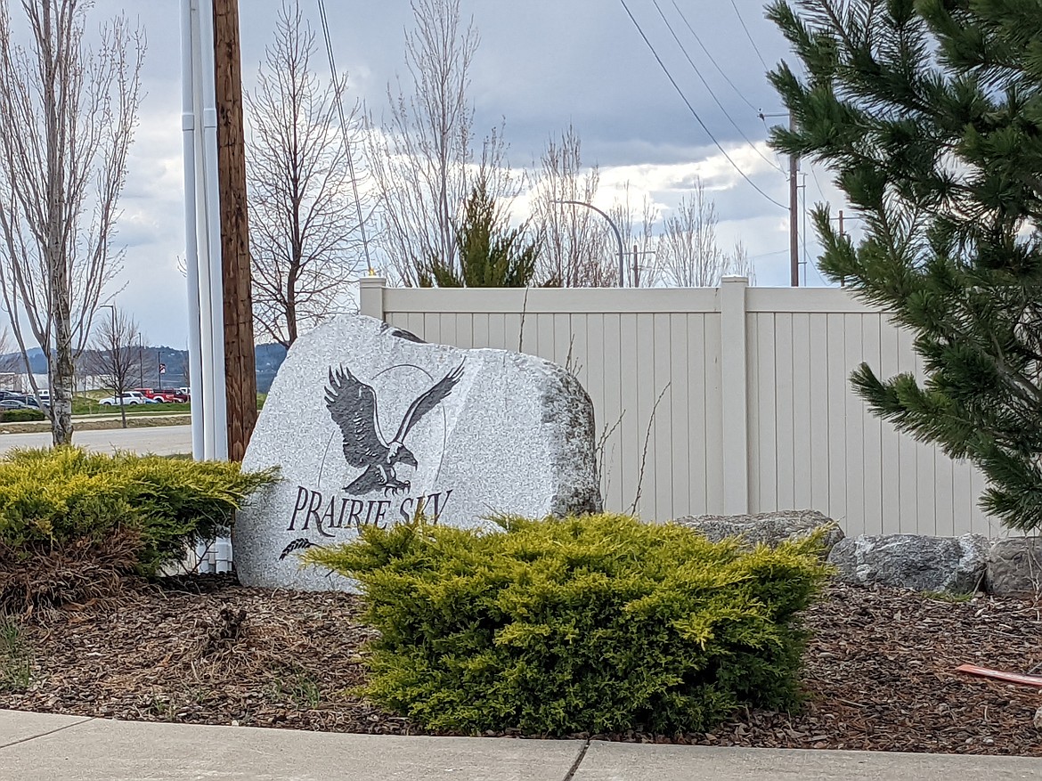 Entrance in the Prairie Sky neighborhood in Rathdrum.