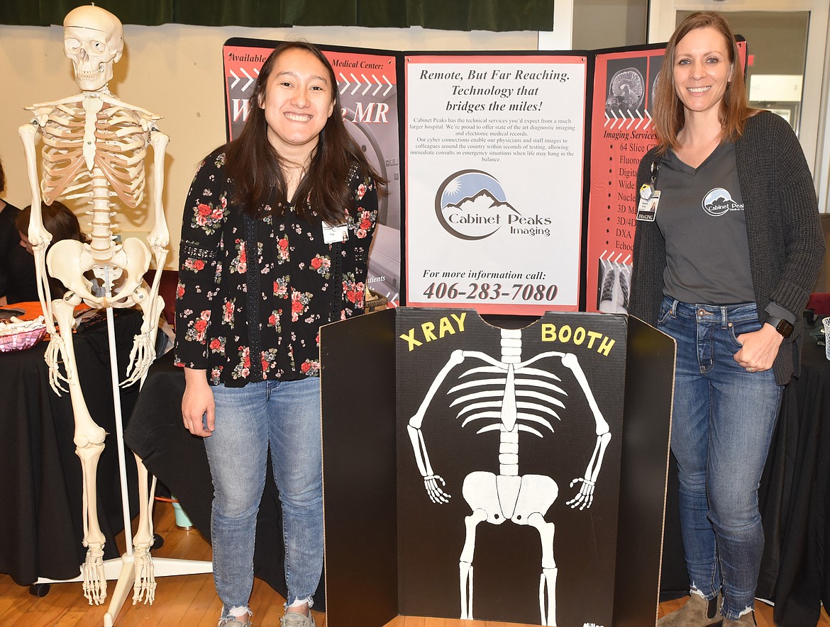 A booth at the Cabinet Peaks Medical Center Health Fair April 30 at the Memorial Center in Libby. (Cynthia Ines/The Western News)