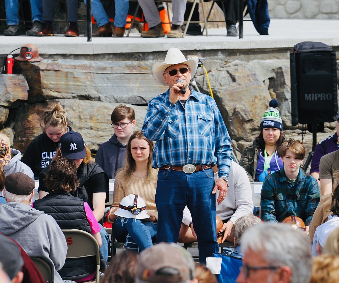 Ron Thompson sings his original song "When He Comes" during the 50th Anniversary Ceremony on Monday.