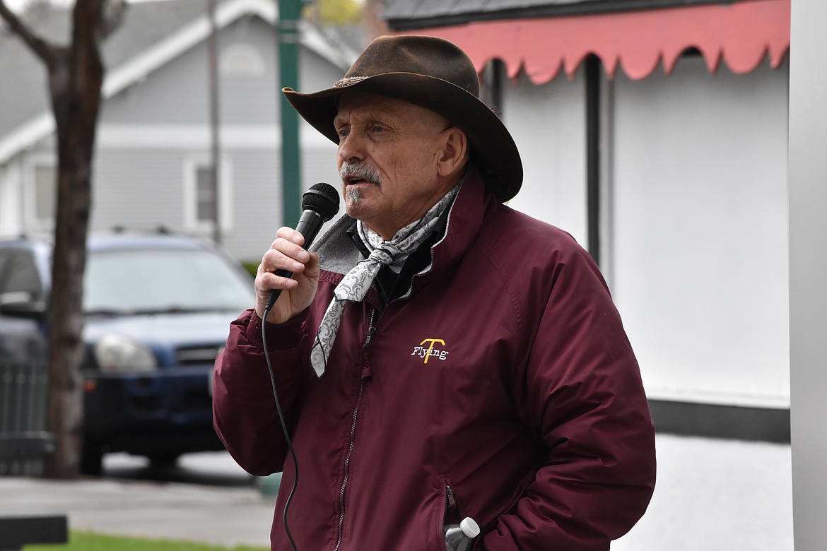 Washington State District 13 State Representative Tom Dent gave a short speech at the 120-year celebration of the town of Odessa. The city was legally established in 1902.