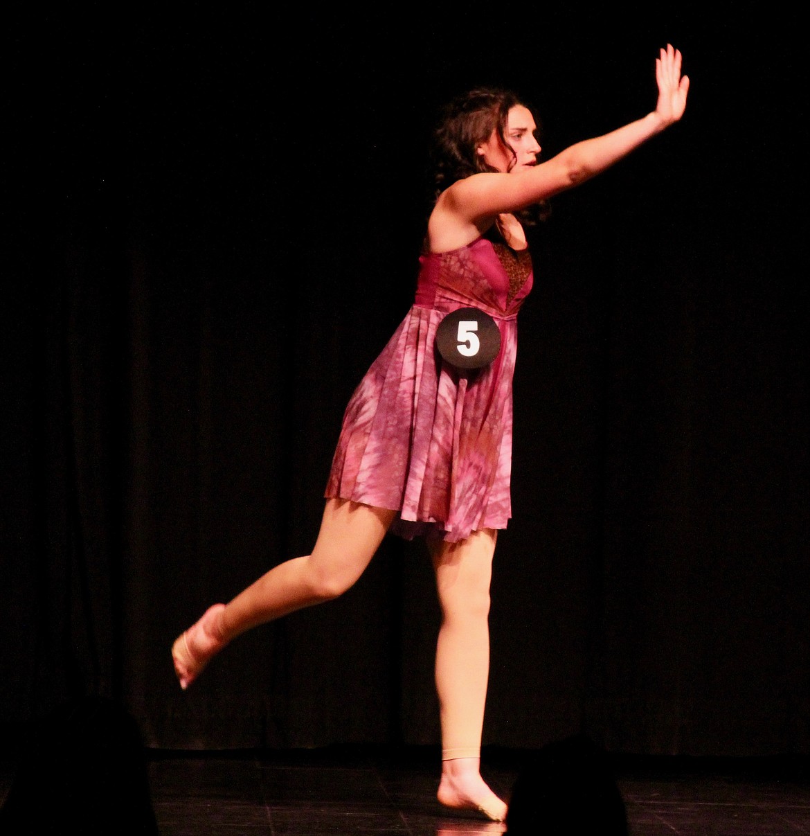 Mia Blackmore performs a lyrical dance for the talent portion of the DYW 2022 program.