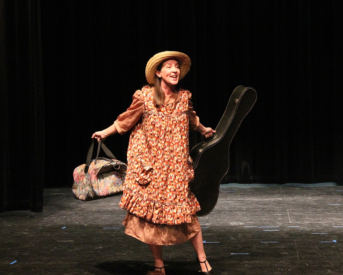 Prospective governess Maria Rainer (Amy O’Donnell) sings to bolster her confidence in a dress rehearsal for “The Sound of Music,” presented by Basin Community Theater. The local production is based on the original play rather than the movie script most are familiar with.