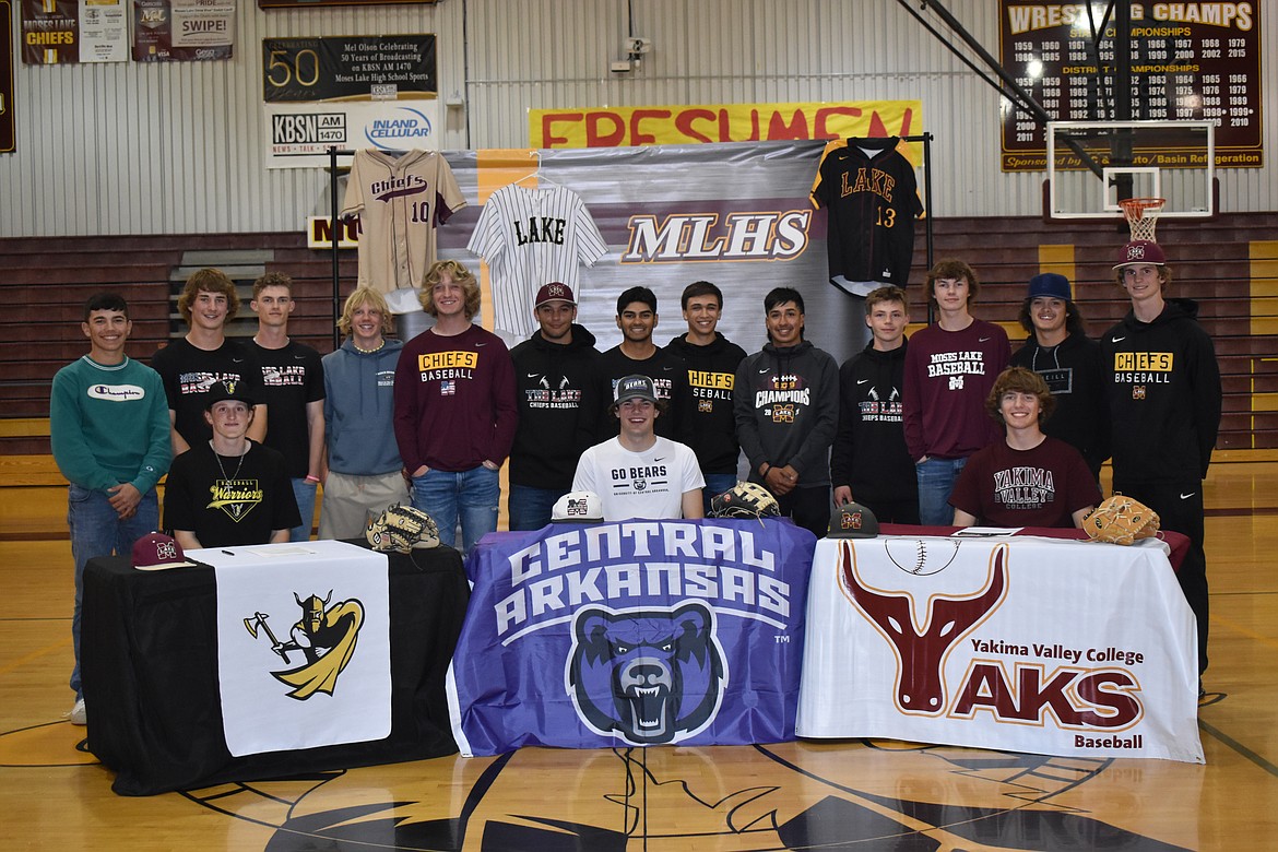 The boys also had their team there to support them. The three said they have always loved baseball and were excited to sign to play at the college level.