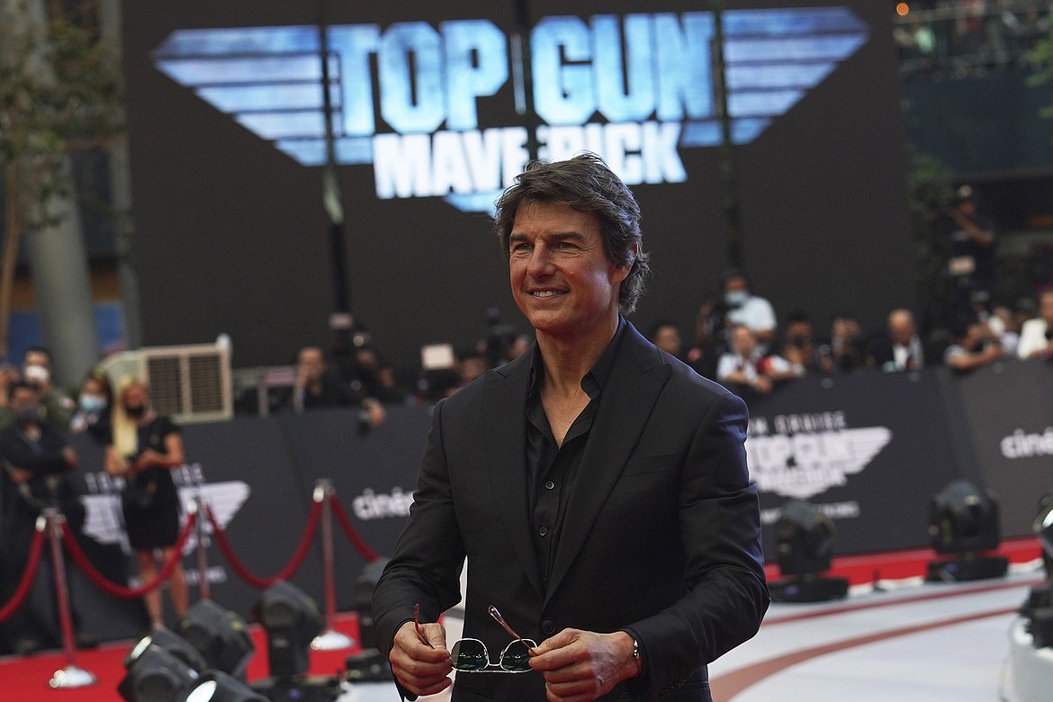 Tom Cruise poses for photos during a red carpet event for the movie “Top Gun: Maverick,” in Mexico City on May 6.