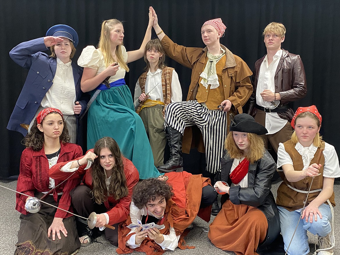 The cast of Flathead High School's Theatre's production of "Treasure Island."