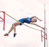 Sempf tops 11 feet in pole vault, best mark in class A