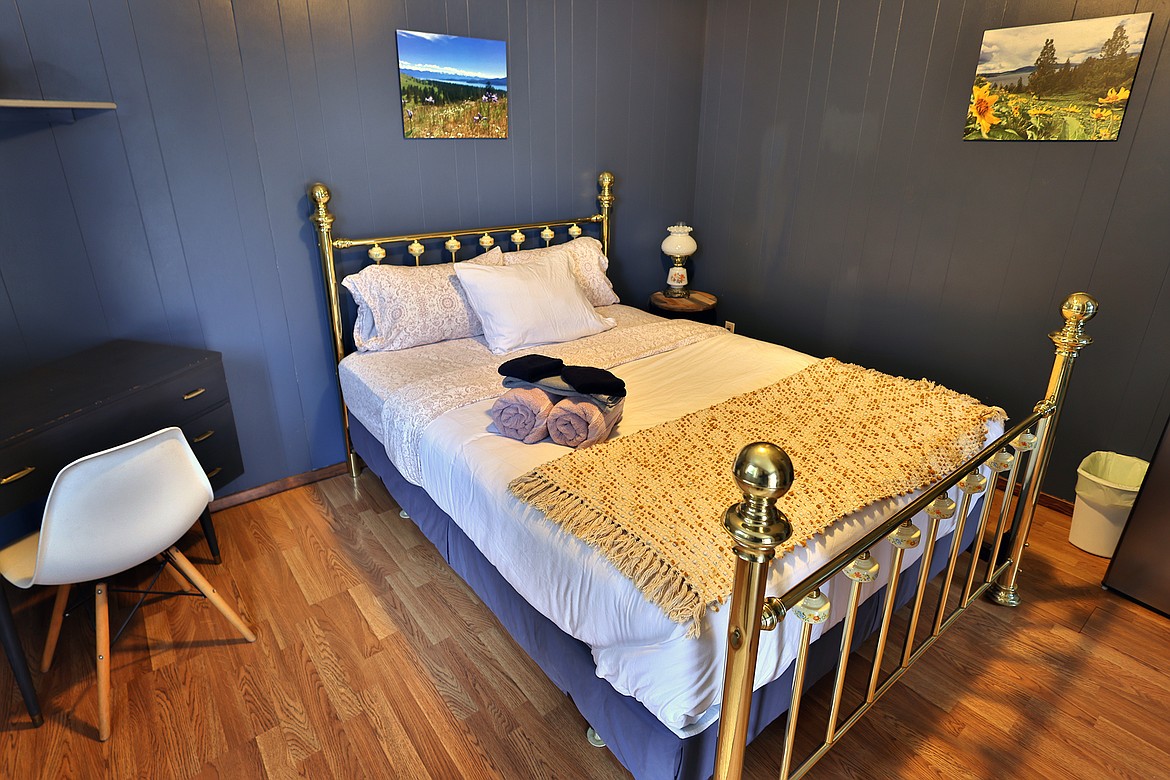 Josh Schukman and Brittain Kovak are updating the rooms at the Flathead Lake Resort in Woods Bay, south of Bigfork. (Jeremy Weber/Daily Inter Lake)