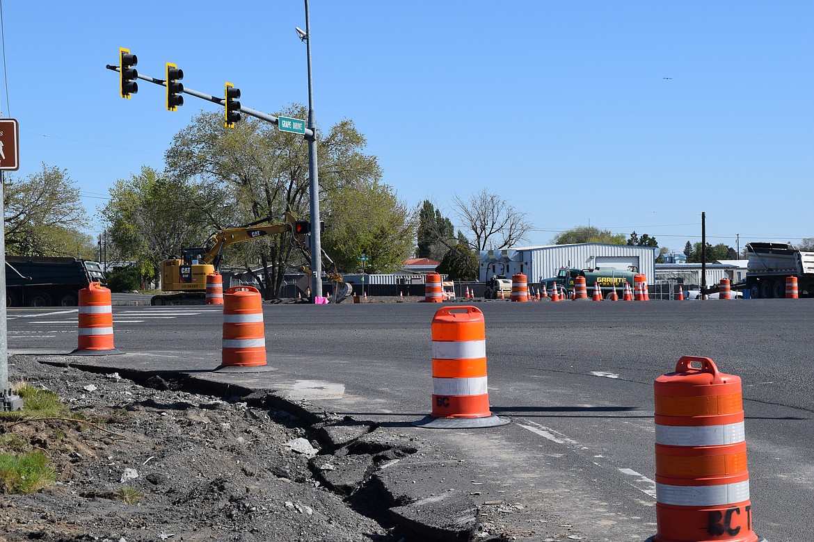 Crews have begun construction on the roundabout at Grape Drive and S.R. 17. Work rebuilding much of W. Valley Road will begin the first week of June, making for a "messy" commute in parts of Moses Lake this summer, according to Moses Lake City Engineer Richard Law.