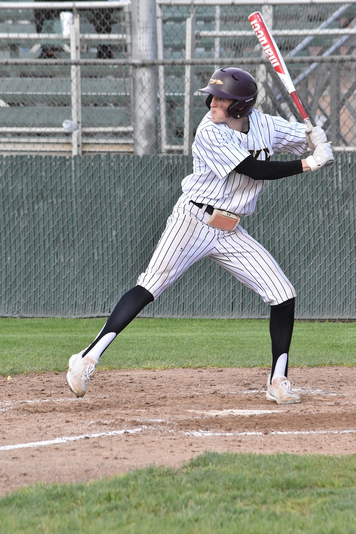 Moses Lake senior Seth Olson goes to bat against Sunnyside on May 6.