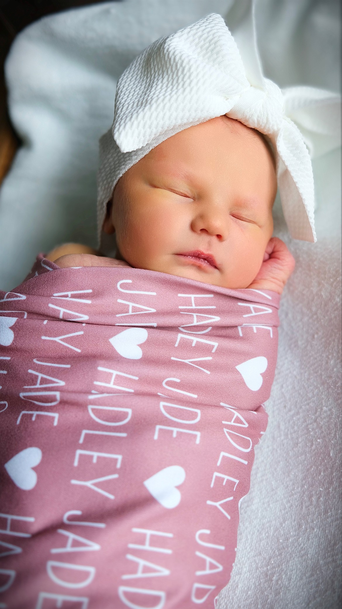 Hadley Jade Anderson was born May 4, 2022 at the St. Luke New Beginnings Birth Center. She weighed 6 pounds 10 ounces. Her parents are Matthew Anderson and Skye Chandler of Ronan. Her paternal grandfather is Dan Smith of Belgrade. Her maternal grandparents are Brent and Tye Herreid of Ronan.