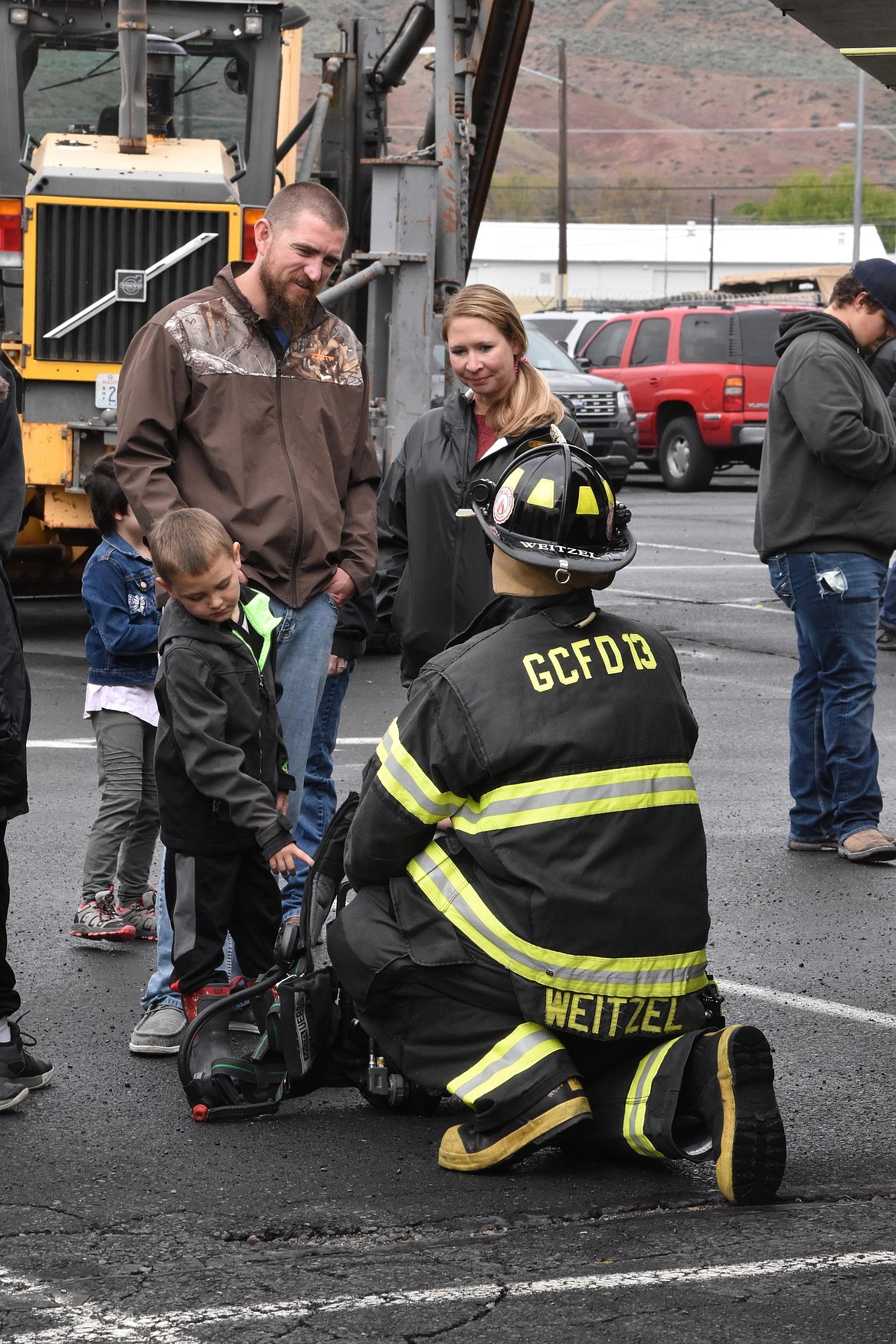 Children and their families were able to meet the operators of some of the vehicles and were shown some of the associated equipment as well at the Touch-A-Truck event in Ephrata on Saturday. The local event supported the Ephrata Food Bank and included a food drive.