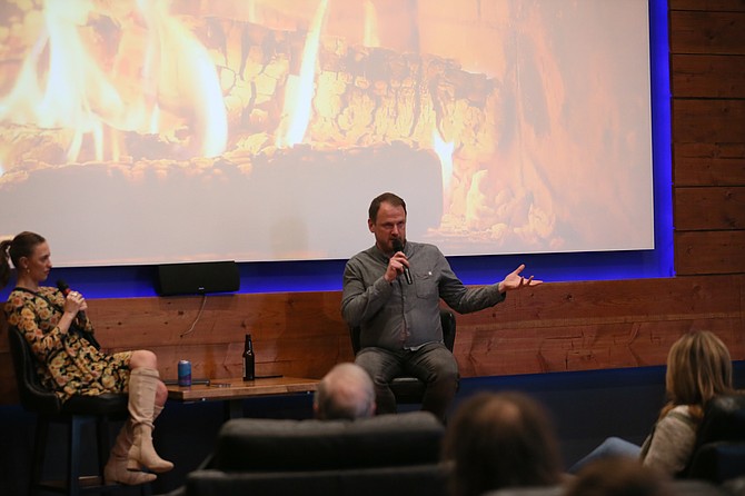 Nanom CEO Armann Kojic shares experiences from his professional life, starting with selling ads for his university newspaper, during a Fireside Chat in the Innovation Den.