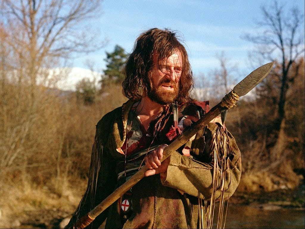 Richard Harris plays the role of Zachary Bass in the 1971 Western "Man in the Wilderness."