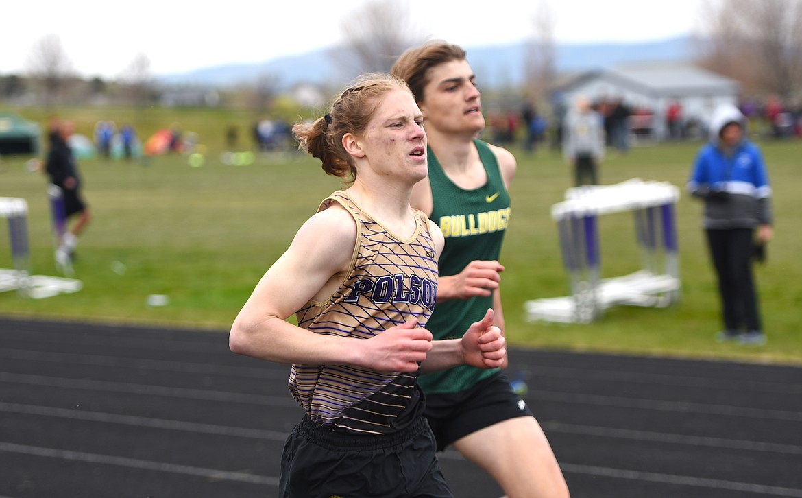 Polson's Drifter Skillicorn finished fourth in the 400 meters and third in the long jump. (Scot Heisel/Lake County Leader)