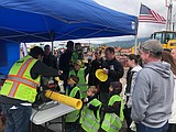 Kids get behind the controls at Dozer Day event