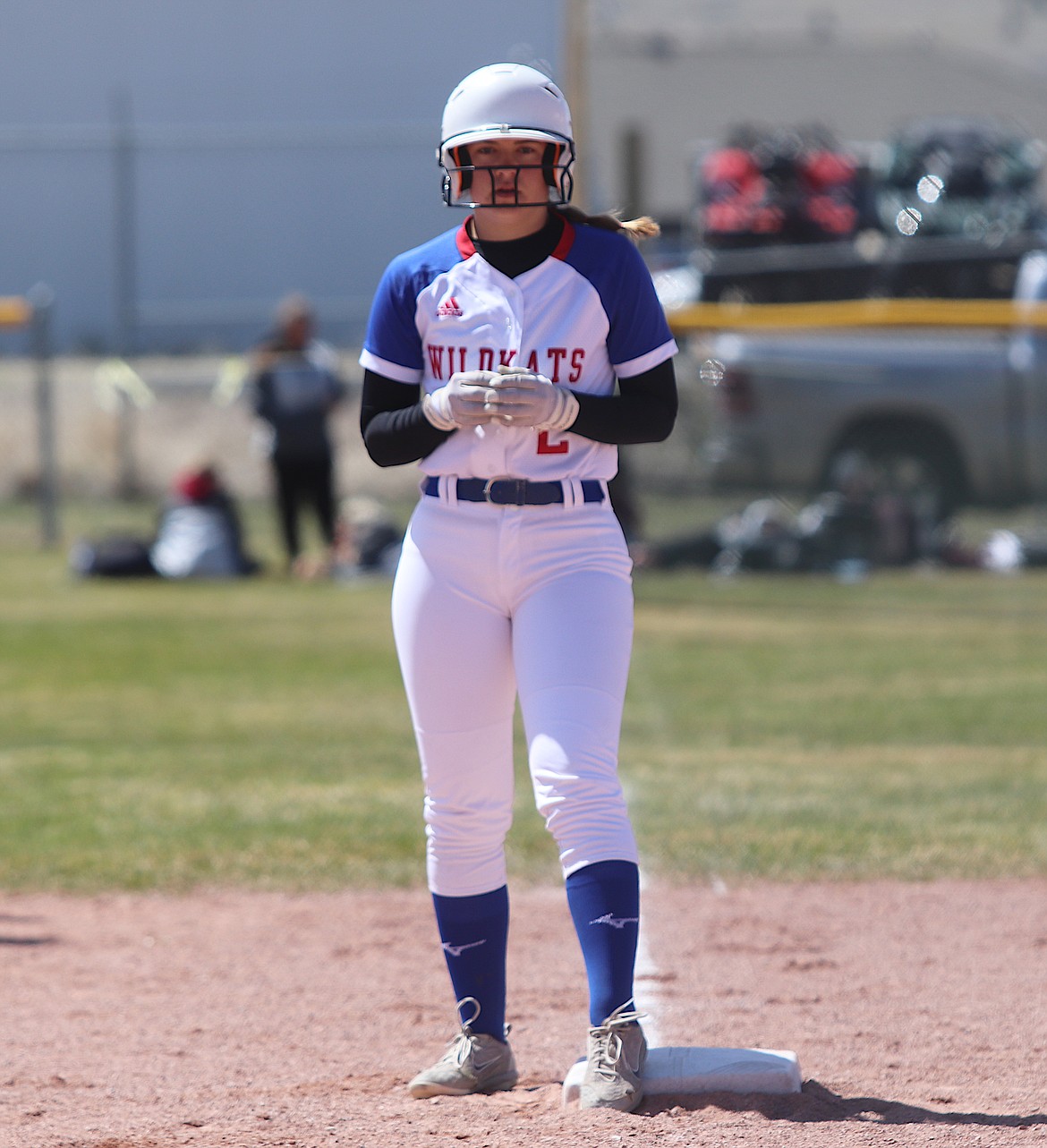 Aletheia Fisher is hitting .429 for the Columbia Falls Wildkats, who take a 17-3 record into Saturday’s Northwest A showdown with Polson (photo courtesy Bill Foley, Buttesports.com)