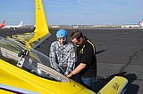 Airshow pilot makes local connection